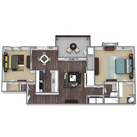 Maplewood 1-Bed 1-Bath 878 SQFT