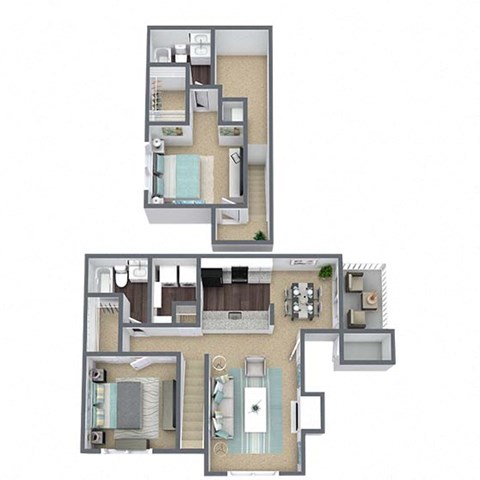 Mason Wallace Floor Plan 3D Image
