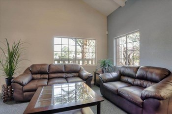 Resident lounge with leather sofas - Photo Gallery 19