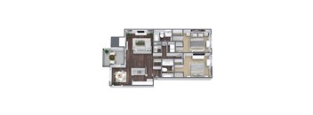 a floor plan of a house with a lot of different floors