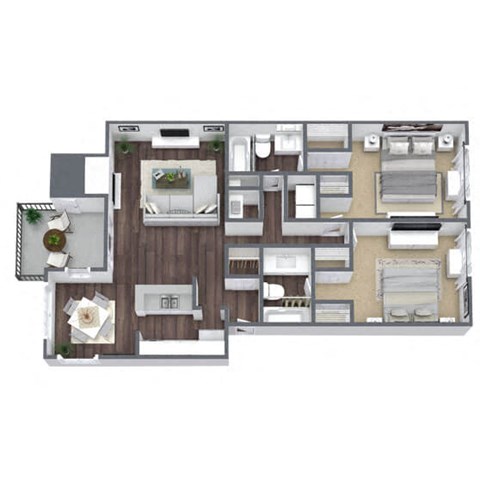 a floor plan of a house with a lot of different floors