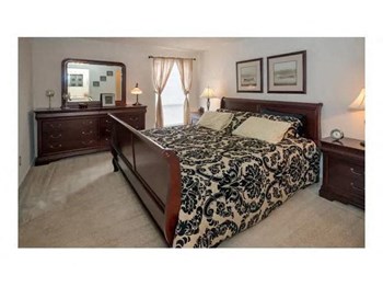 Model bedroom with window