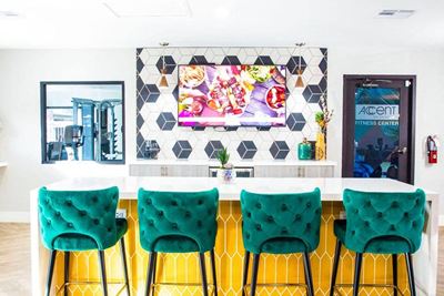 Clubhouse bar area
