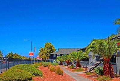 Pathway to apartments