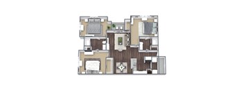 Oak floor plan