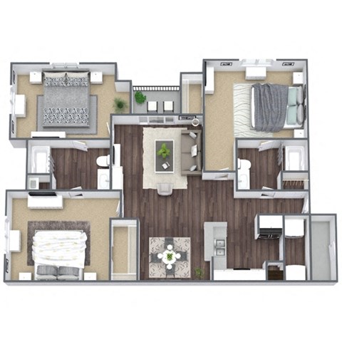 Oak floor plan