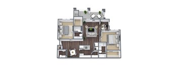 Oak floor plan