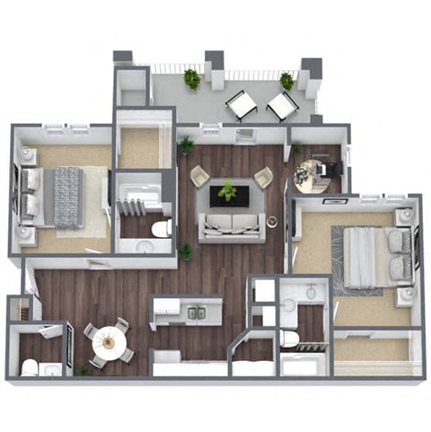 Oak floor plan