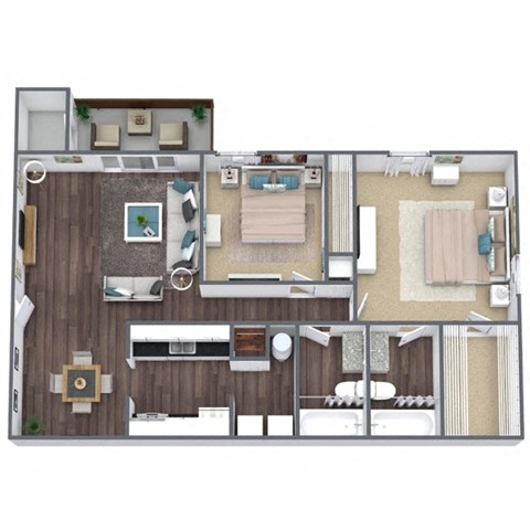 Orchid Floor Plan 3D Image