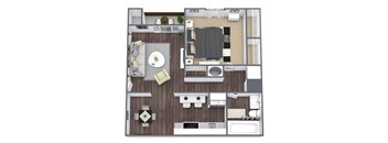 Reprieve 1-Bed, 1-Bath Floor Plan at The Park on Windy Hill Apartments