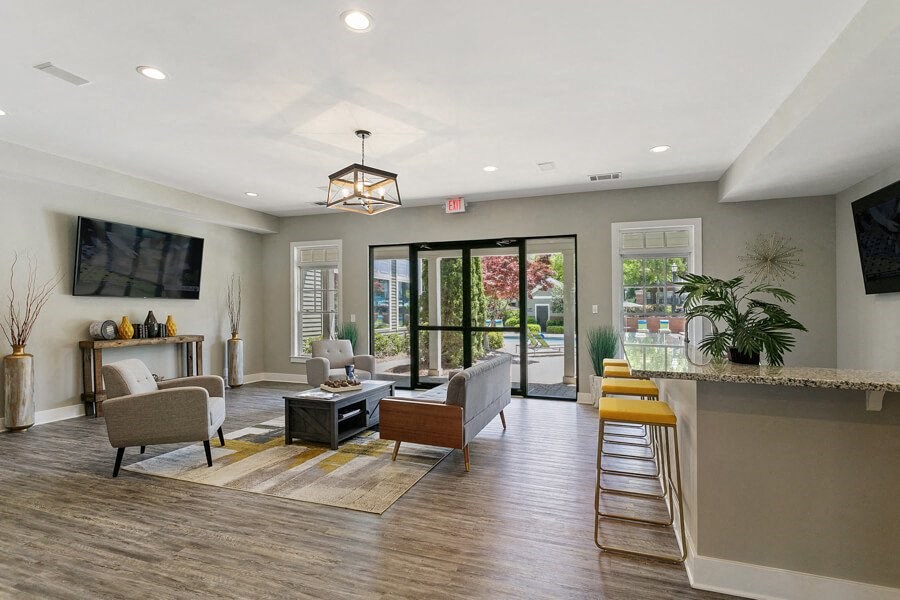 Clubhouse entrance area