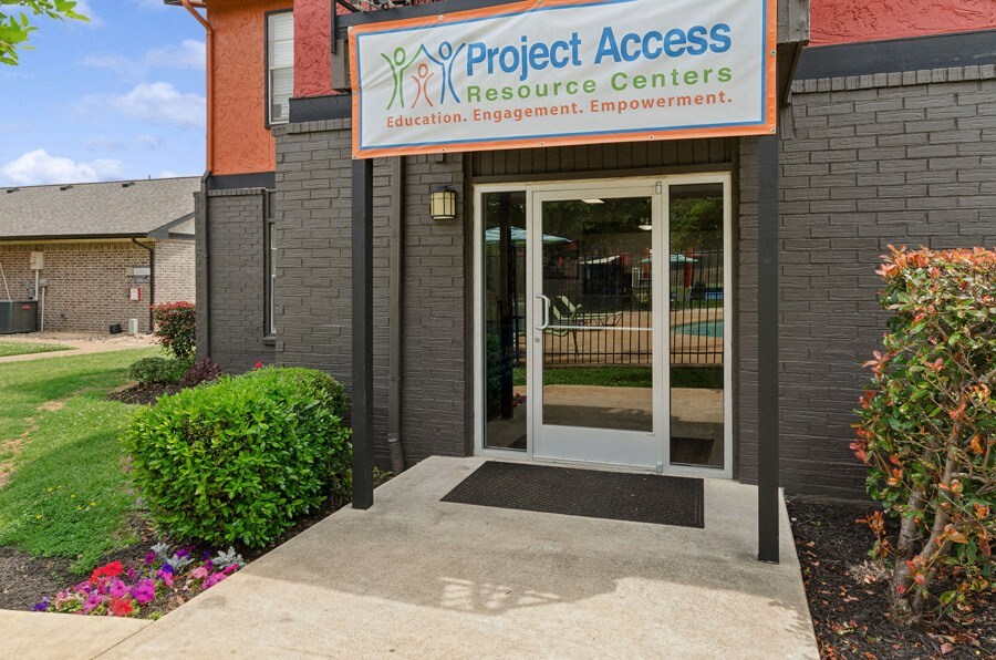 the front entrance of project access resource centers building