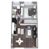 Regency Floor Plan 1-Bed, 1-Bath 450SQFT