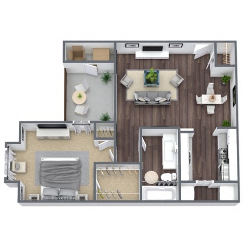Regent Floor Plan with Patio.