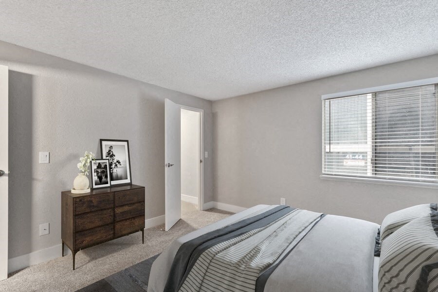 Furnished model bedroom