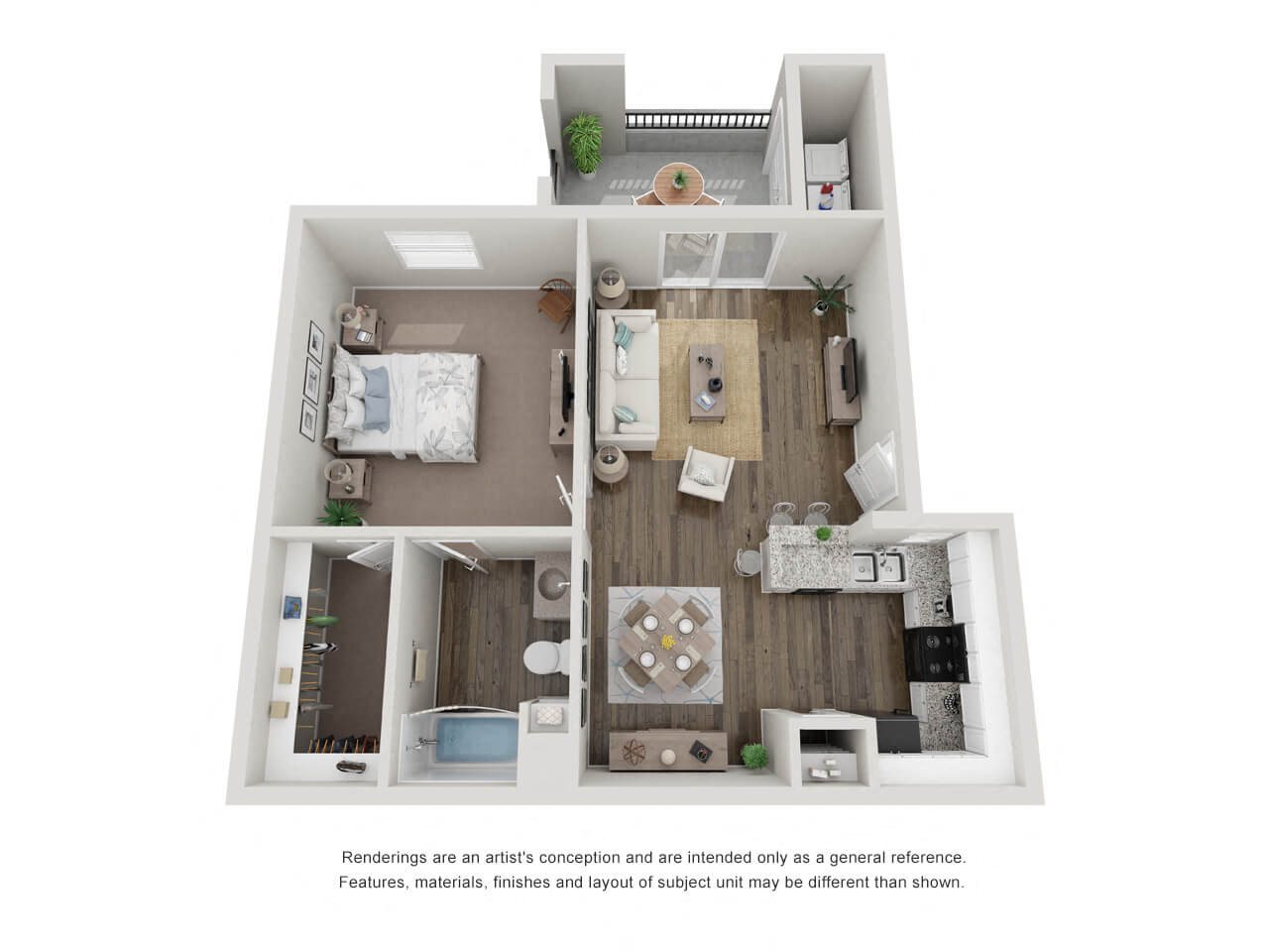 3D floor plan A1