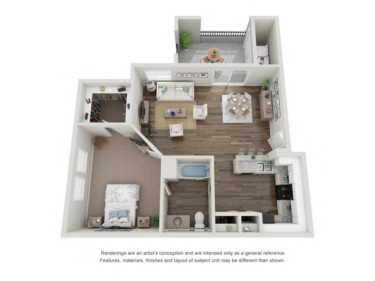 3D floor plan A2