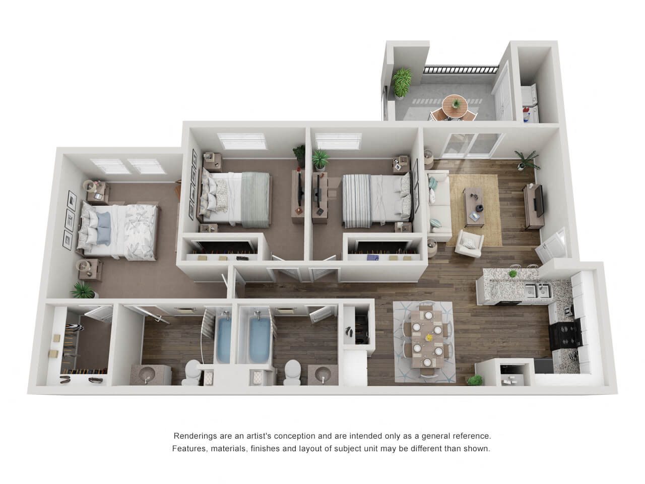 3D floor plan C2