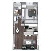 Ritz Floor Plan 1-Bed, 1-Bath 600SQFT