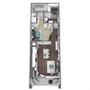S1-E, 1-Bed 1-Bath Floor Plan, 845 SQFT