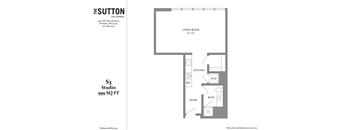 a floor plan of a bedroom apartment