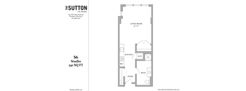 a floor plan of the suite