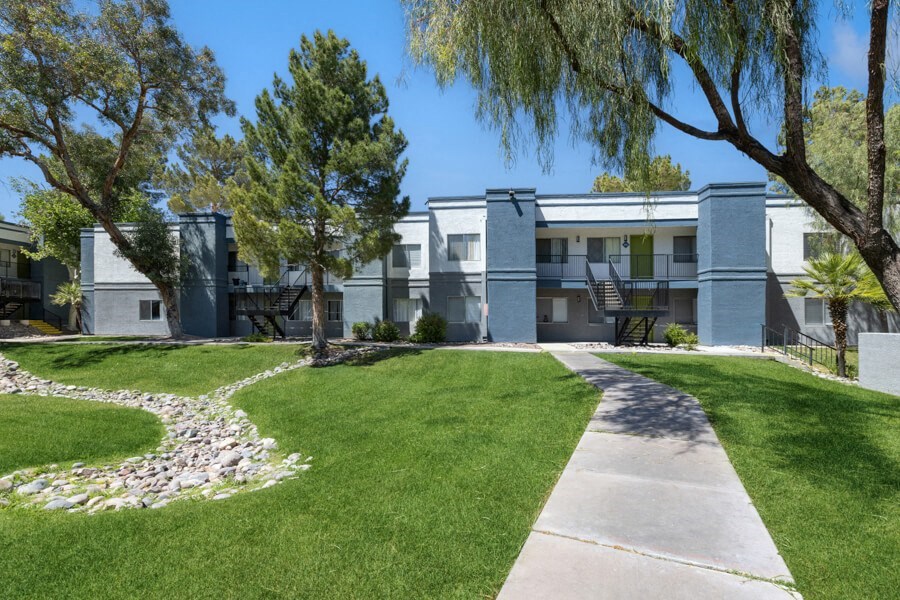 Beautifully landscaped apartments