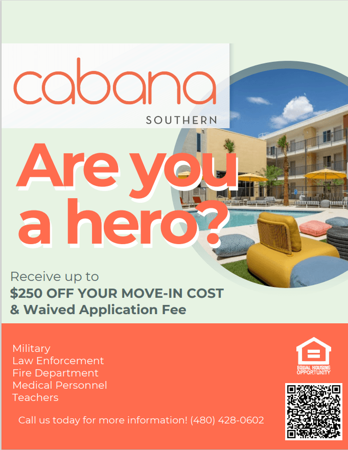 are you a hero receive a 50 off your move in cost to your