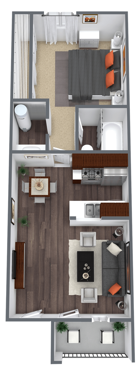 1 bedroom 1 bathroom floor plan