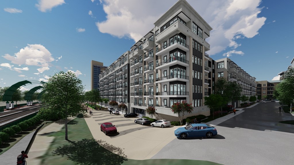 Exterior Clubhouse Corner Rendering