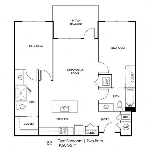 Seven Skies floor plan B3