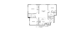 Seven Skies floor plan C1