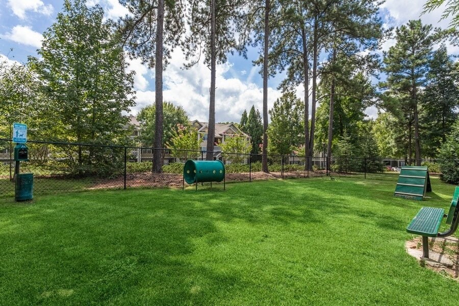 View of fenced-in dog park