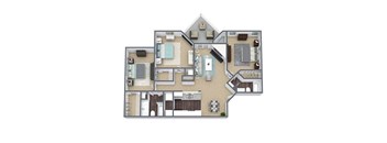 Sheffield Floor Plan 3D Image