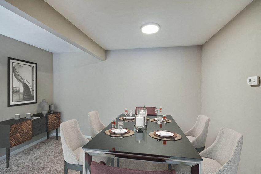 Dining Room Furnished model living room