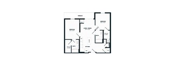 a blueprint of a floor plan of a house