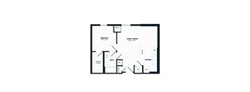 B8, 655 SQFT. Floor Plan