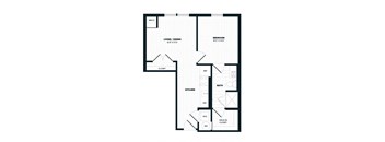 B9, 604 SQFT. Floor Plan