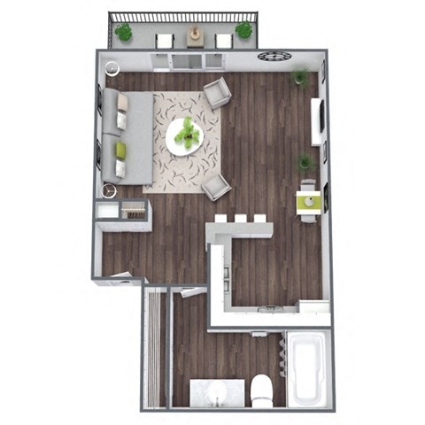 Studio B floor plan