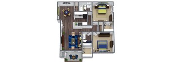 Oxford Peak Floor Plan 2x2