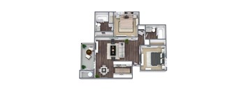 Sunset 3D Floor Plan