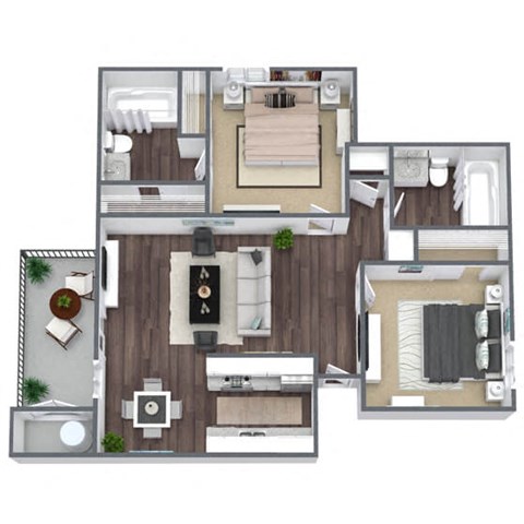 Sunset 3D Floor Plan