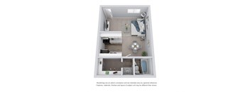 Studio 3D Floor Plan
