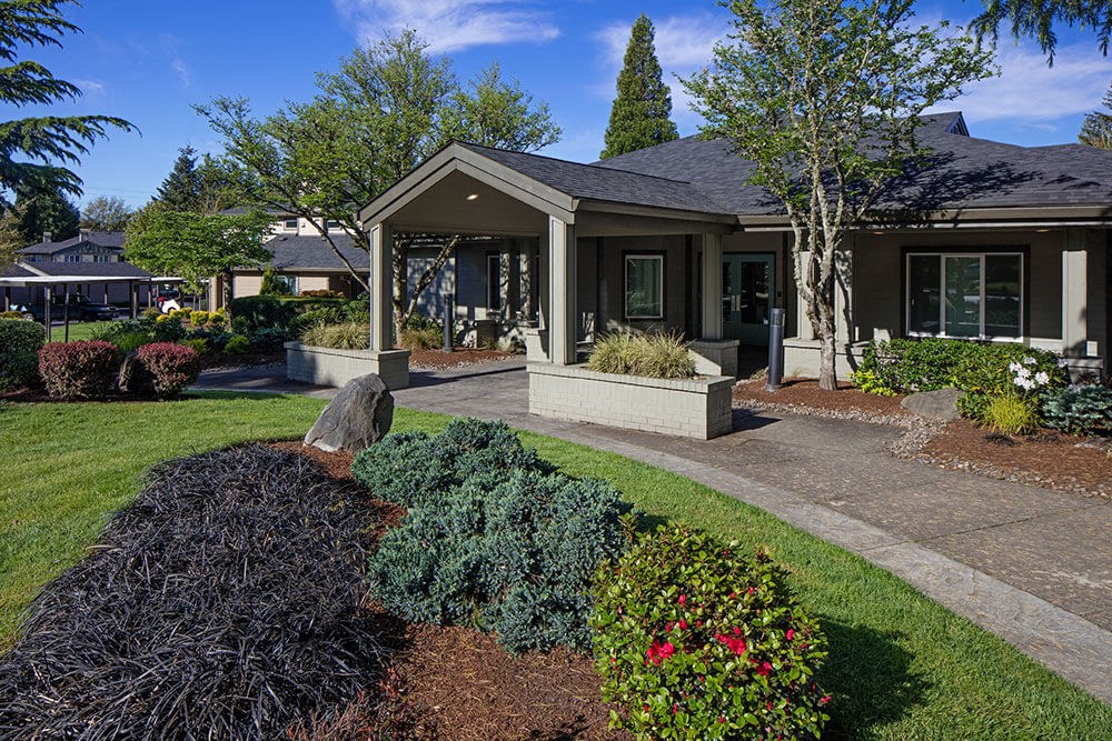 Leasing office and Clubhouse exterior entrance