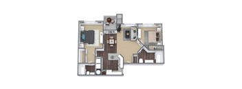 Titania 3D floor plan image