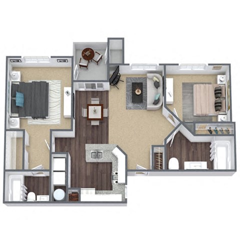 Titania 3D floor plan image