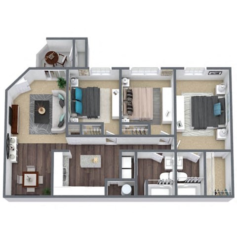 Triton 3D floor plan image