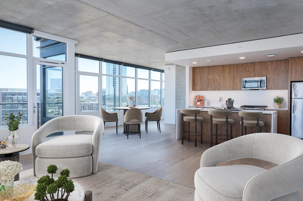 Spacious open concept floorplan