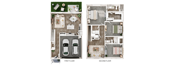 2 bedroom floor plan  the residences at sawmill estates apartments