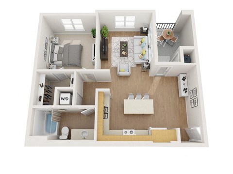 A1 3D Floor Plan Image